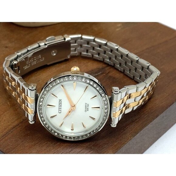 Citizen Womens Watch ER0216-67D Quartz White Mother of Pearl Dial Two To… - Picture 7 of 13